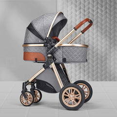 High Landscape Baby Stroller Foldable Shock-Absorbing Newborn