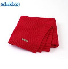 Knitted Baby Blanket Newborn Swaddle Super Soft Infant Quilt