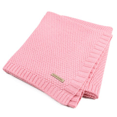 Knitted Baby Blanket Newborn Swaddle Super Soft Infant Quilt