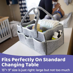 Portable Baby Diaper Caddy Organizer Bag for Nursery Car Changing