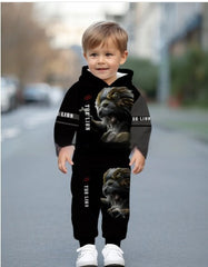 Trendy Cool Kids Casual Sports Hoodie Set