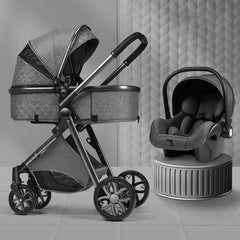 High Landscape Baby Stroller Foldable Shock-Absorbing Newborn