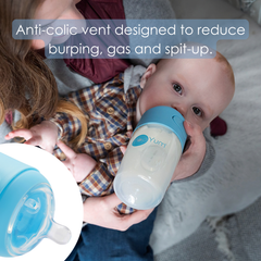 PopYum Blue 7 Piece Bundle: 9oz Bottle 3-Pack + 2 Nipple 2-Packs