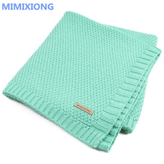 Knitted Baby Blanket Newborn Swaddle Super Soft Infant Quilt
