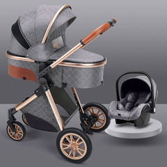 High Landscape Baby Stroller Foldable Shock-Absorbing Newborn