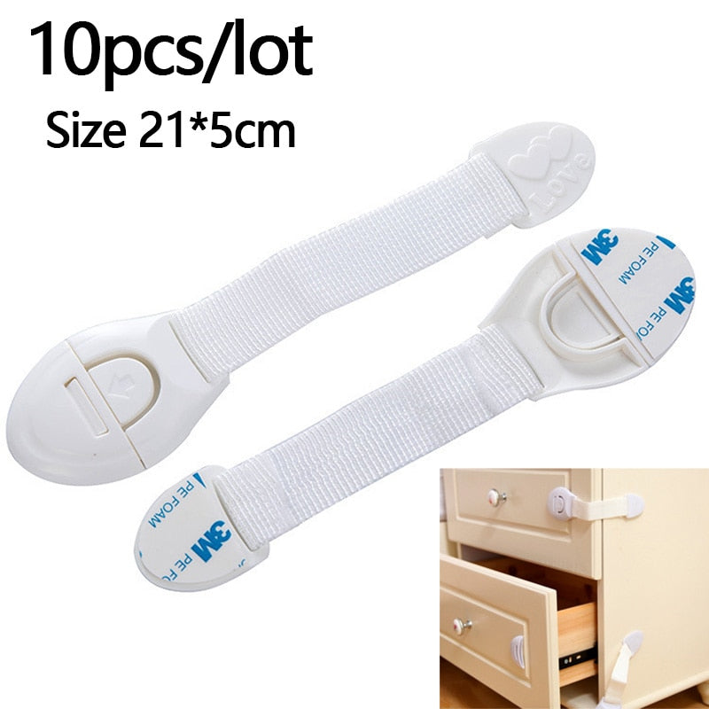5/10Pcs Creative Baby Safety Locks Drawer Door Cabinet Protection