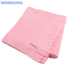 Knitted Baby Blanket Newborn Swaddle Super Soft Infant Quilt