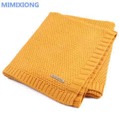 Knitted Baby Blanket Newborn Swaddle Super Soft Infant Quilt