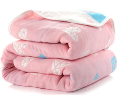 Newborn Muslin Cotton 6-Layer Thick Baby Swaddle Receiving Blanket