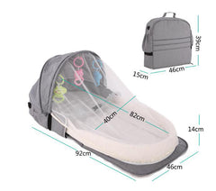 Portable Foldable Baby Bed Travel Mosquito Net Soft Infant Basket