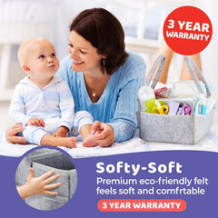 Portable Baby Diaper Caddy Organizer Bag for Nursery Car Changing