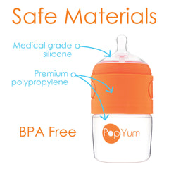 PopYum Stage 1 Slow Flow Nipple, 2-Pack