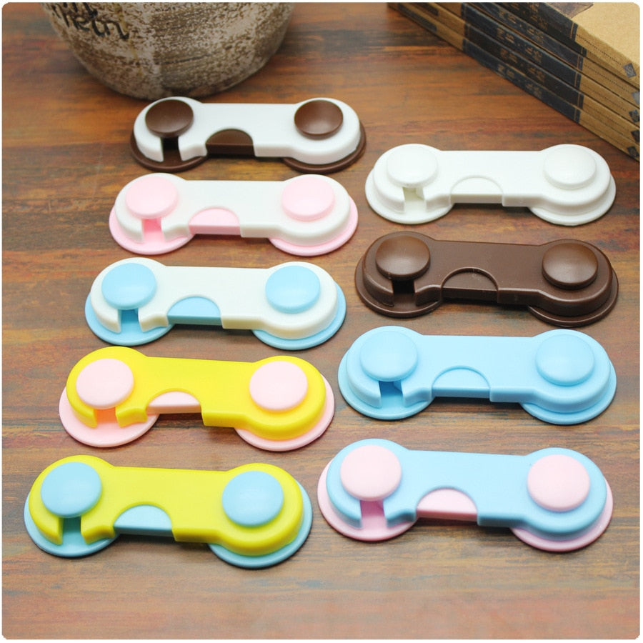 5pc Plastic Cabinet Locks Child Safety Baby Security Drawer Latches