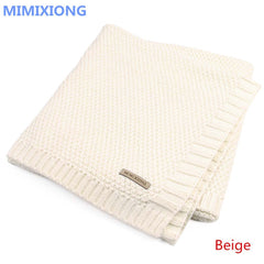 Knitted Baby Blanket Newborn Swaddle Super Soft Infant Quilt