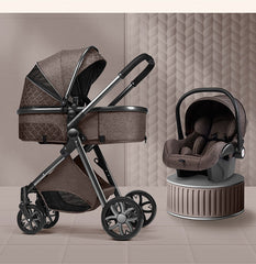 High Landscape Baby Stroller Foldable Shock-Absorbing Newborn