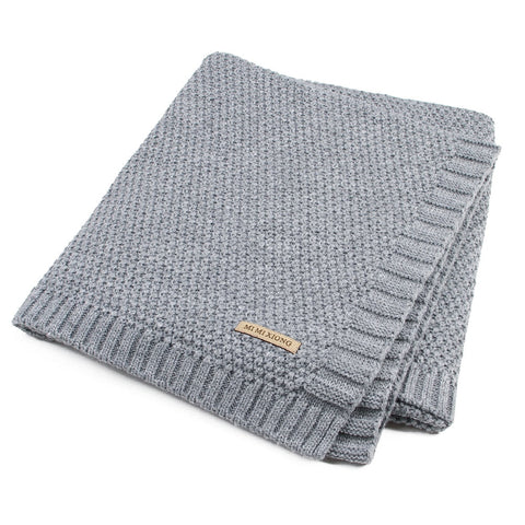 Knitted Baby Blanket Newborn Swaddle Super Soft Infant Quilt