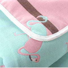 Newborn Muslin Cotton 6-Layer Thick Baby Swaddle Receiving Blanket