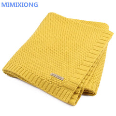 Knitted Baby Blanket Newborn Swaddle Super Soft Infant Quilt