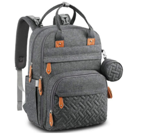 Spacious Portable Double-Shoulder Bag for Moms