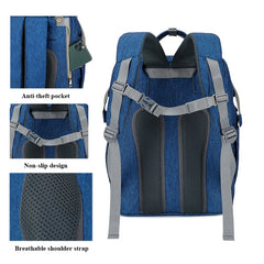 USB Diaper Bag Backpack – Foldable, Large, Insulated Mom Tote