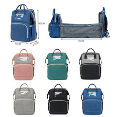 USB Diaper Bag Backpack – Foldable, Large, Insulated Mom Tote