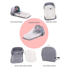 Portable Foldable Baby Bed Travel Mosquito Net Soft Infant Basket