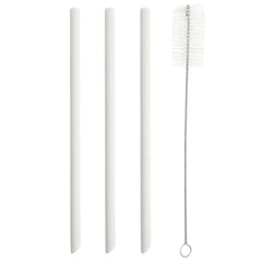 PopYum Replacement Straws for 13oz Cups, 3-Pack, with Cleaner Brush Seattle Grey