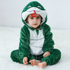 Flannel Animal Onesie For Kids