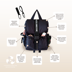 Recycled Adult Backpack Black